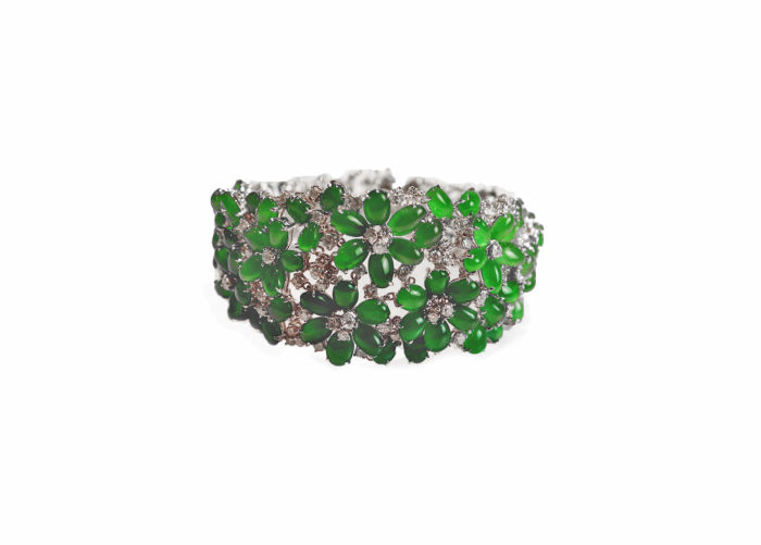 jadeite jade diamond bracelet